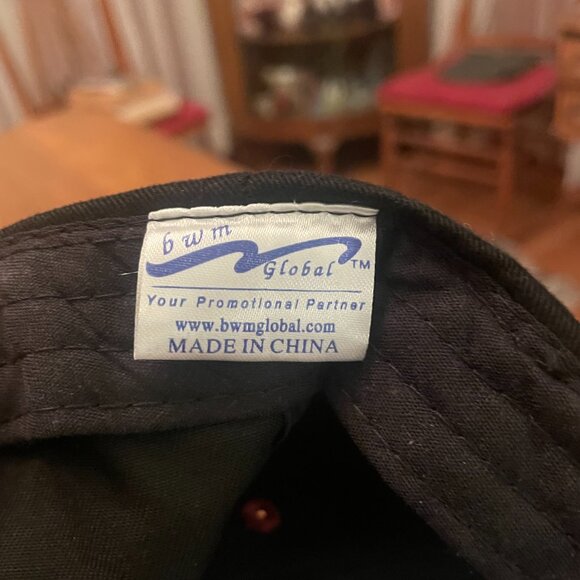 Men's Idaho Falls Chukars Black/Maroon Hook and Loop Baseball Hat Cap* - Picture 10 of 10